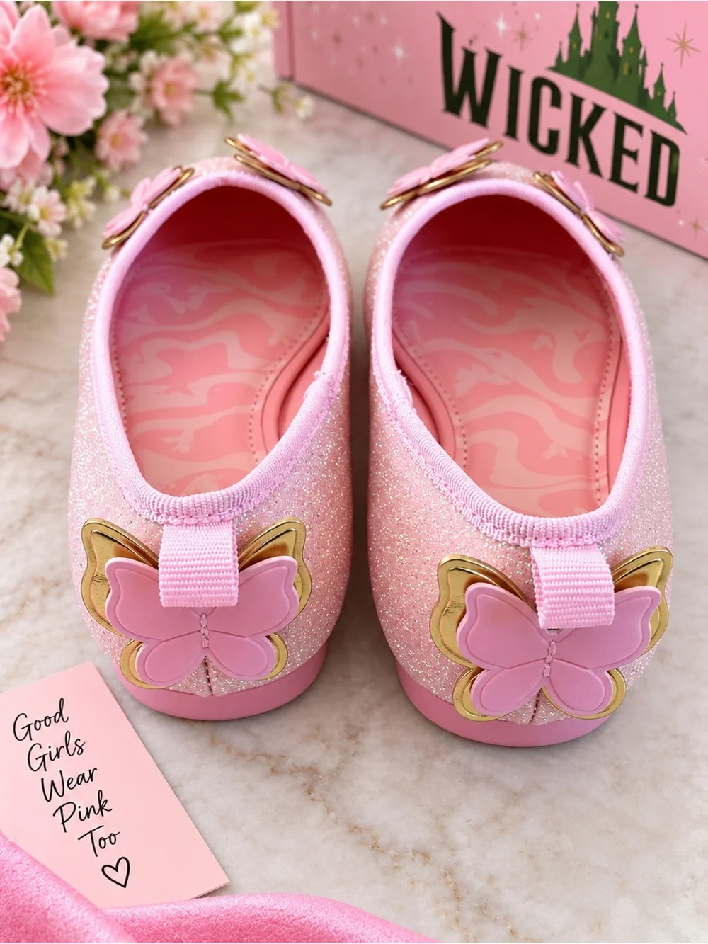WICKED Pink Glitter Butterfly Shoes 🦋✨ | Girls’ Size 12